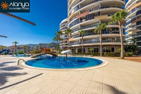3 Zımmer Luxus Residence Wohnung Alanya 145.000 Euro Einzugsbereit